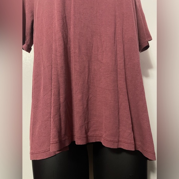 Dusty rose ribbed top - American Eagle Outfitters - Picture 3 of 6